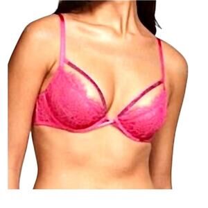 Victoria's Secret 36C Very Sexy low cut demi caged lace bra BC3 3215